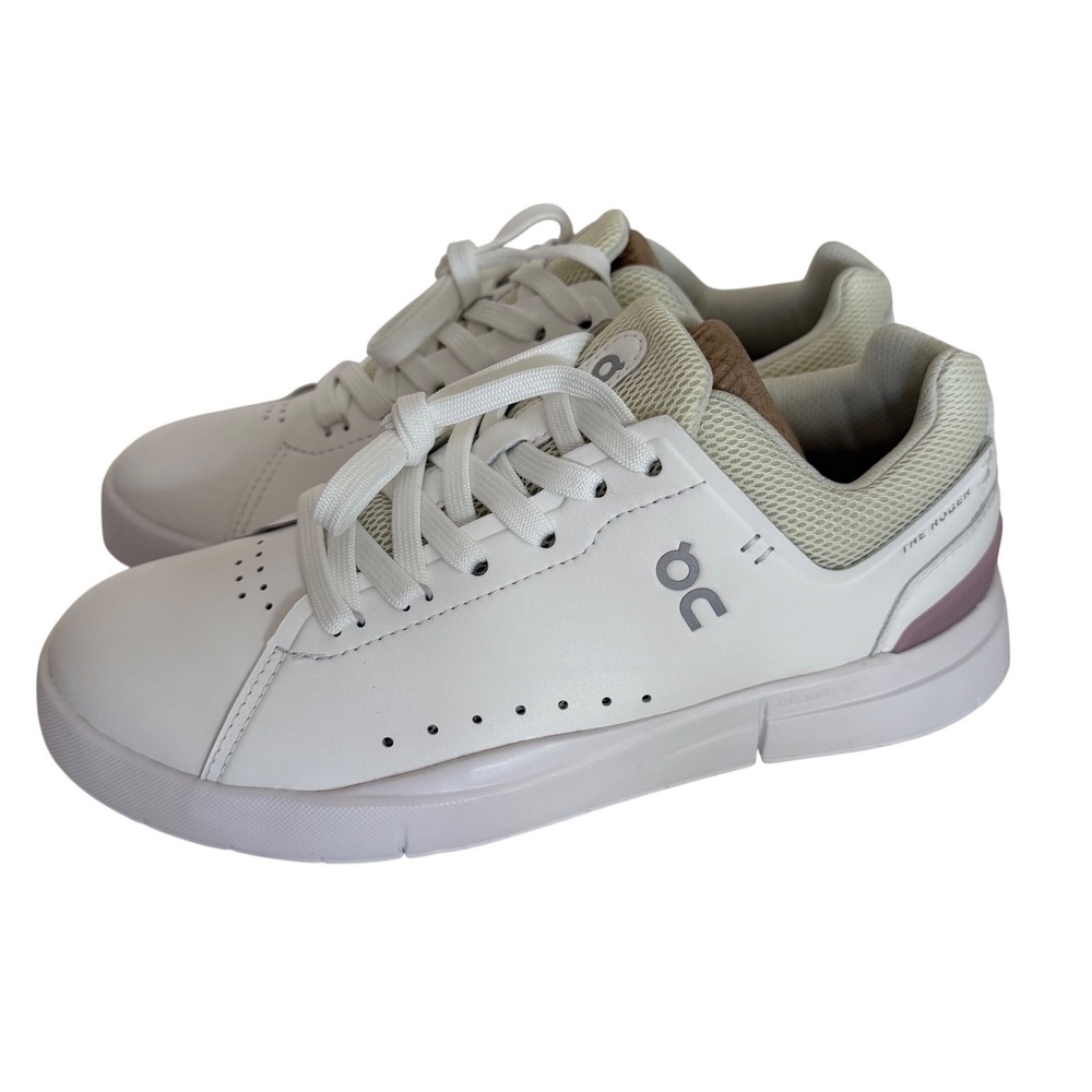On Running Women The Roger Advantage White Mauve Sneakers Size US 5.5 EU 36.5